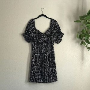 Puff Sleeve Floral Mini Dress